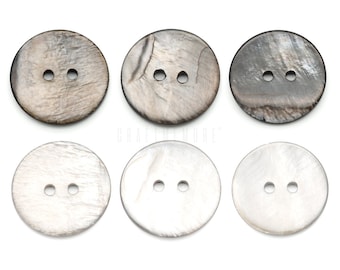 Natural Shell Buttons 2 Holes Sewing Button for Garment DIY Craft TG65