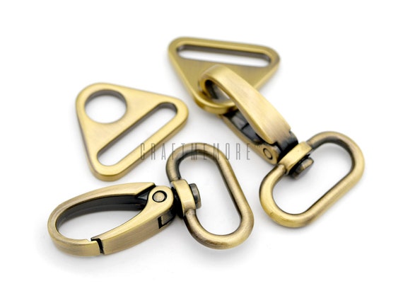 Diverse and Multifuntional Brass Swivel Snap Hooks 1/4 Inch, 2 Pack 