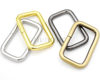 10pack 1-1/4" ou 1-1/2" Rectangle Rings Buckle For Bag Belt Strap Webbing Heavy Duty Loop Quality Finish