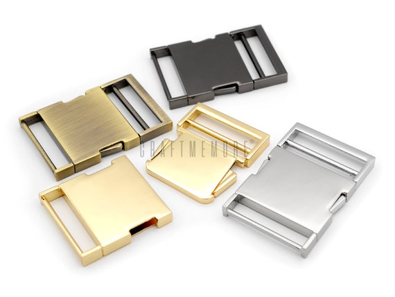 5 Metal Side Release Buckles for Paracord Webbing Dog Collar 32*15mm