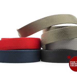 Heavy Cotton Poly Webbing - Straps for Arts and Crafts, Luxury Bag Strap High Density Webbing