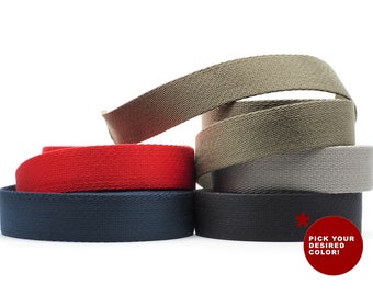 Heavy Cotton Webbing - Straps for Arts and Crafts, Luxury Bag Strap High Density Webbing
