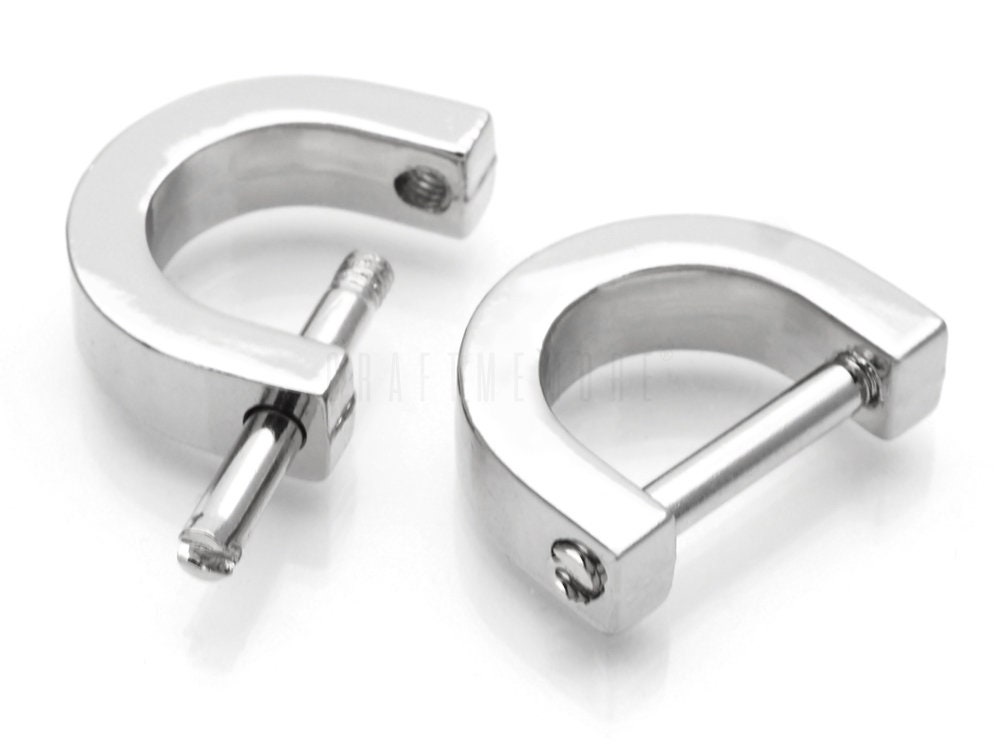 QUARKZMAN 4Pcs D-Rings avec Vis pour Manille 1/2 en Métal Fer À Cheval