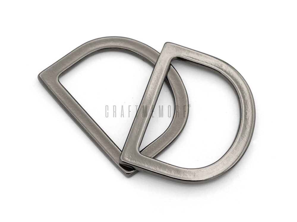 10pack Flat D-rings Purse Loop Flat Metal D-ring Findings for Bag Belt ...