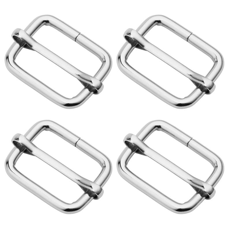 Metal Triglide Strap Adjuster 10pcs – Bag & Belt Hardware Silver