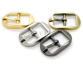 4pcs 1/2" or 5/8" Single Prong Belt Buckle Oval Center Bar Buckles Purse Belts Making Accessories