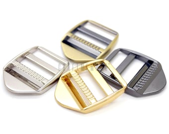 Metal Tri-Glide Slide Buckle, 1 Inch, Adjustable Strap (4pcs)