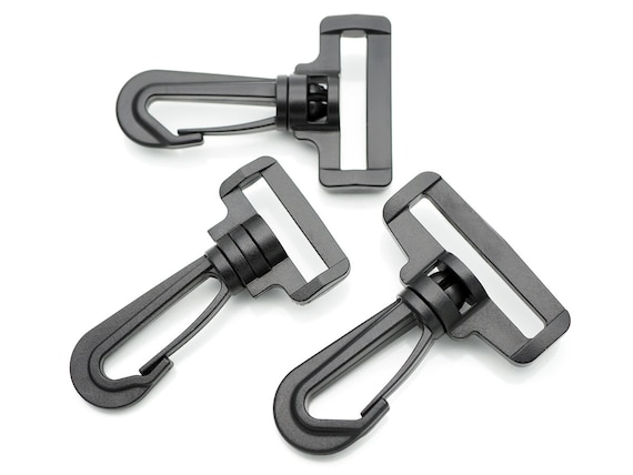 Swivel Snap Hooks - Trigger Clip Hooks - Rotating Carabiner Rings - 25 MM -  Multiple Pack Sizes - for Buckles, Belts, & More