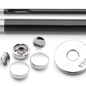 Tablet Rivet Setter, Hole Punch, 10 Silver Rivets, Leather Craft Tool