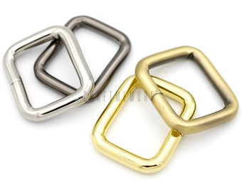 10pack 3/4" ou 1" Rectangle Rings Buckle For Bag Belt Strap Webbing Heavy Duty Loop Quality Finish