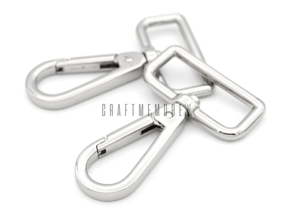 Buy 2pack 1inch Snap Hooks Swivel Push Gate Clip Metal Lobster Clasps Purse  Accessories SRC40026 Online in India 