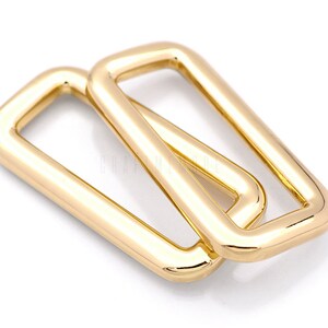 6pcs 1-1/2" Rectangular Ring Metal Loop Slide Buckle Purse Craft ...