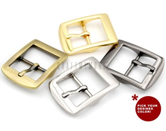 4pack 1 inch Single Prong Belt Buckle Square Center Bar Buckles Purse Making Accessories SC36