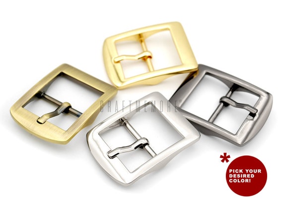 4pack 1 Inch Single Prong Belt Buckle Square Center Bar Buckles Purse  Making Accessories 