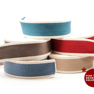 1.5 Inches Cotton Poly Webbing Strap, Two Tone Heavy Webbing Straps for Arts and Crafts, Luxury Bag Strap