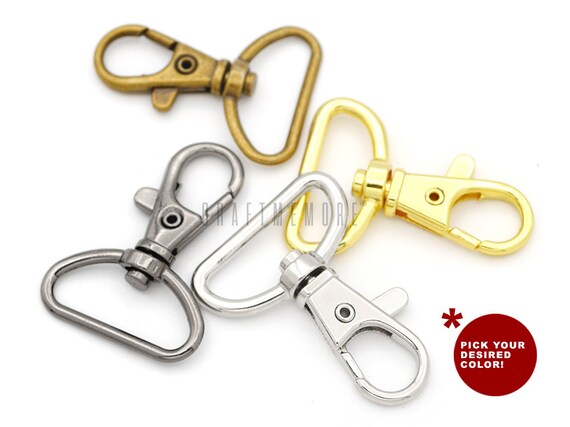 Buy 10pack 1inch Swivel Trigger Snap Hook Lobster Clasps Keychain Findings  Online in India 