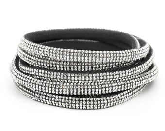 Alhudapk Com Royal Razzle Black Bracelet Paparazzi 4mm Rhinestone