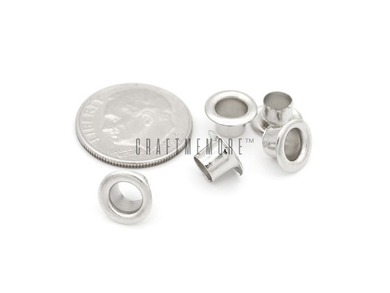 silver eyelets