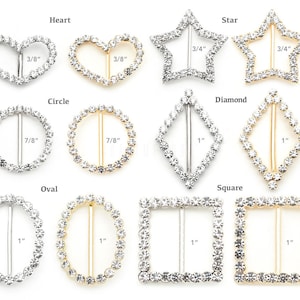 Strass Kristal Schuif Gesp Lint Schuifregelaars - Bruidsaccessoires Scrapbooking Kaarten Sieraden Poppenkleding geschenken