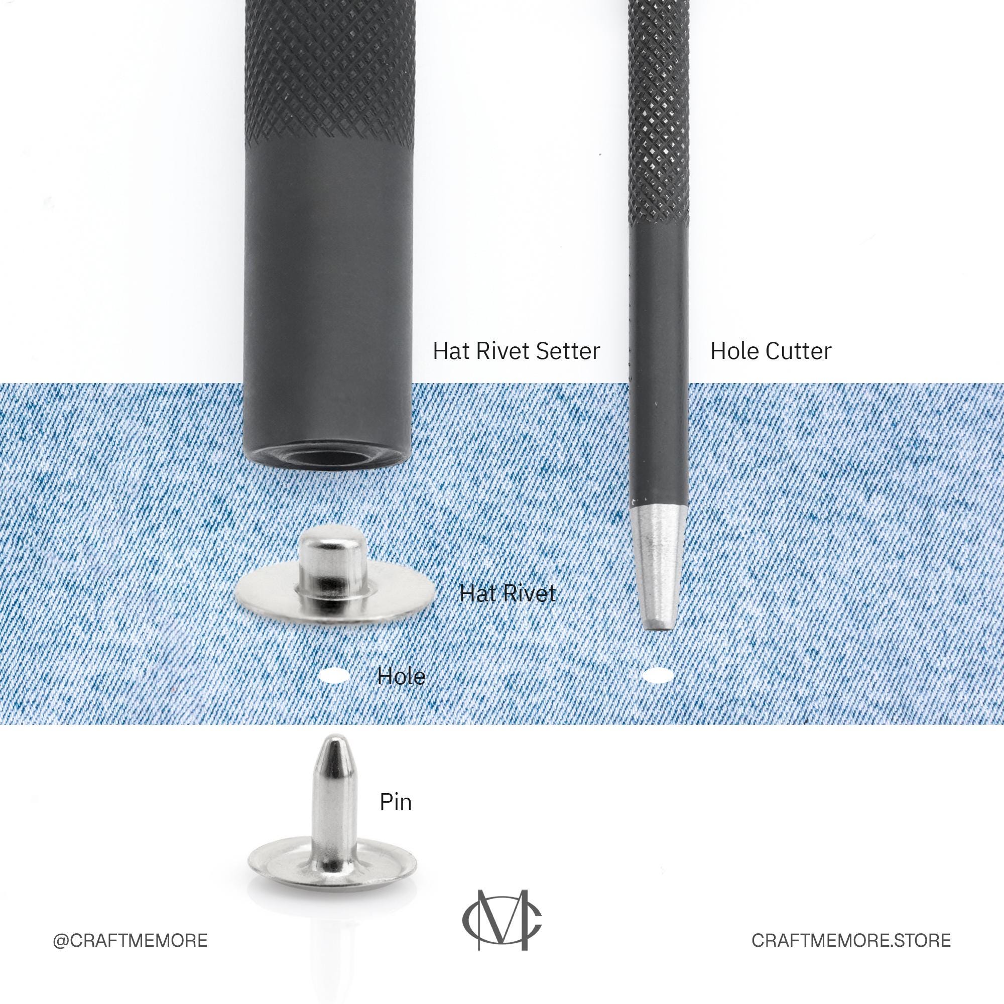 Washable Jean Rivets – Solid Brass Rivets for Denim & Leather Crafts ...