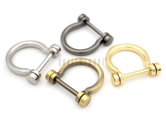 4pack 3/4 D-rings Screw in Shackle Horseshoe U Shape D Ring DIY