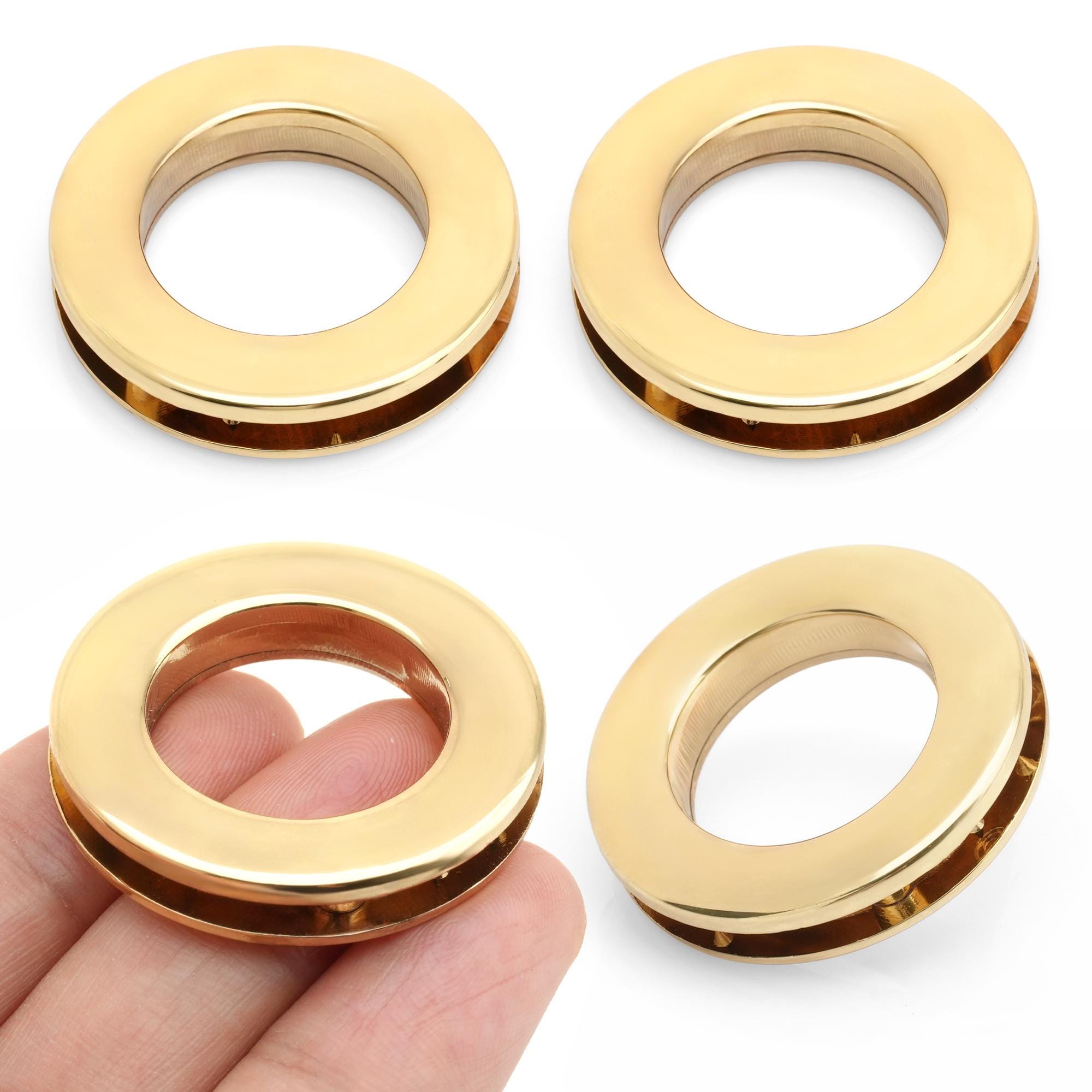 4セット ねじ込み式金属アイレット 21 mm 25 mm グロメット バッグ