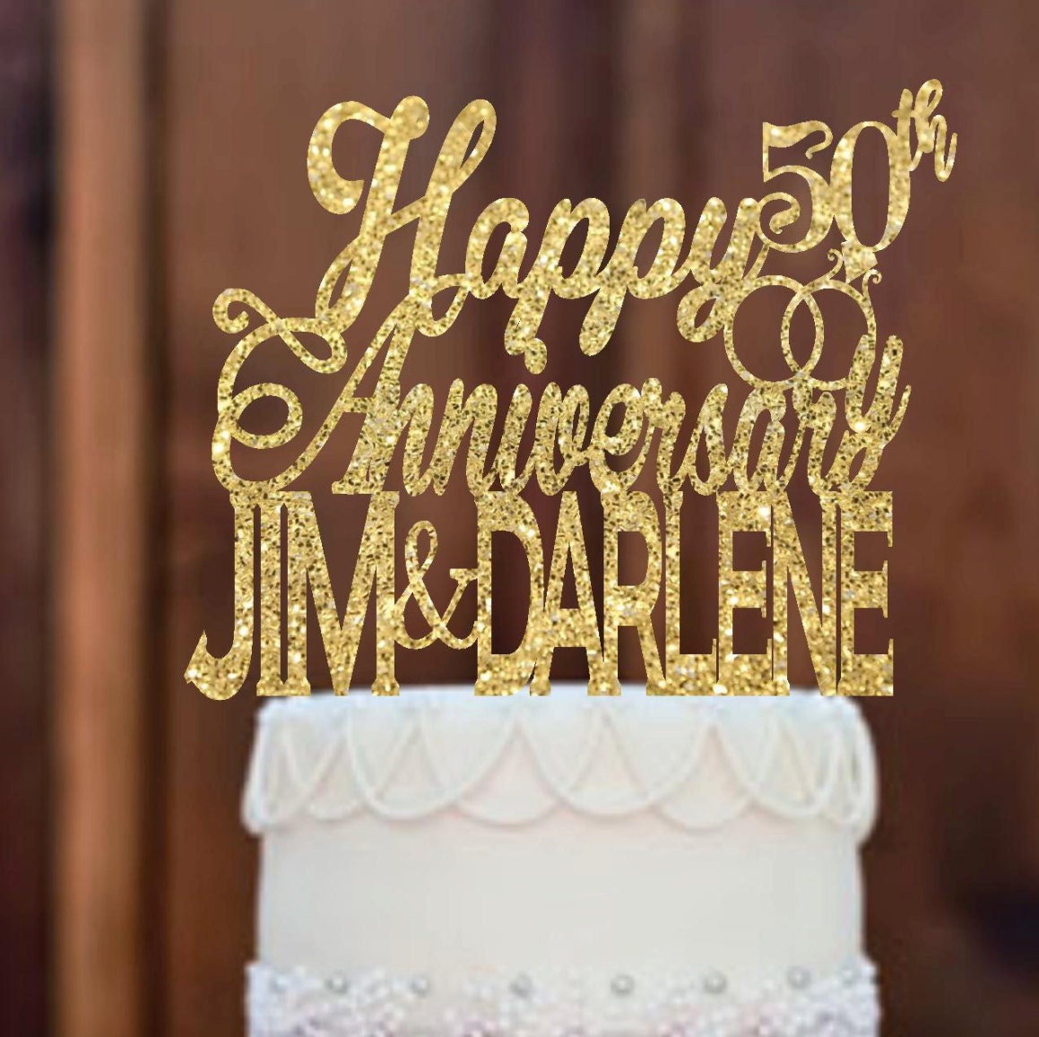 Cake Topper Anniversary Cake Topper Anniversary Etsy