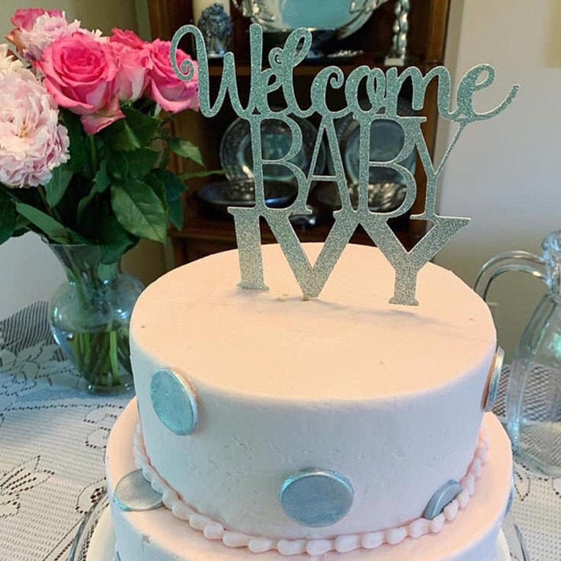 Cake Topper Baby Shower Cake Topper Baby Cake Etsy