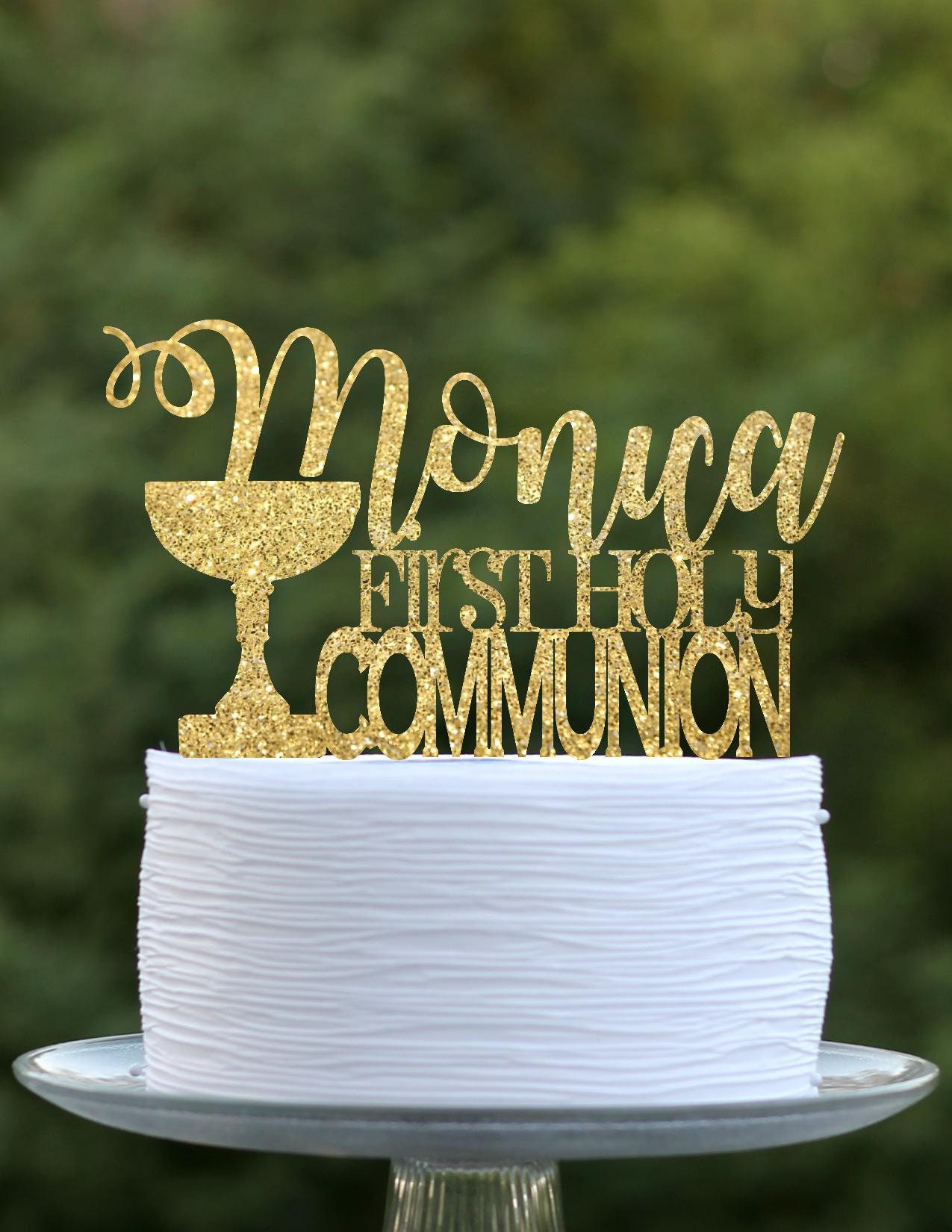 Gateau Topper First Communion Cake Topper Premiere Etsy