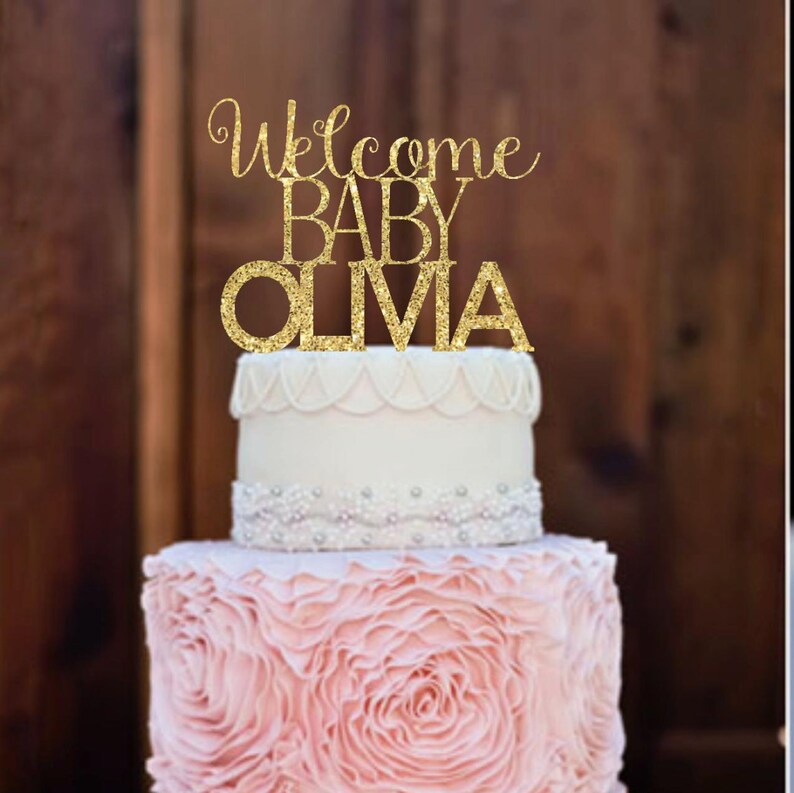 Cake Topper Baby Shower Cake Topper Baby Cake Etsy