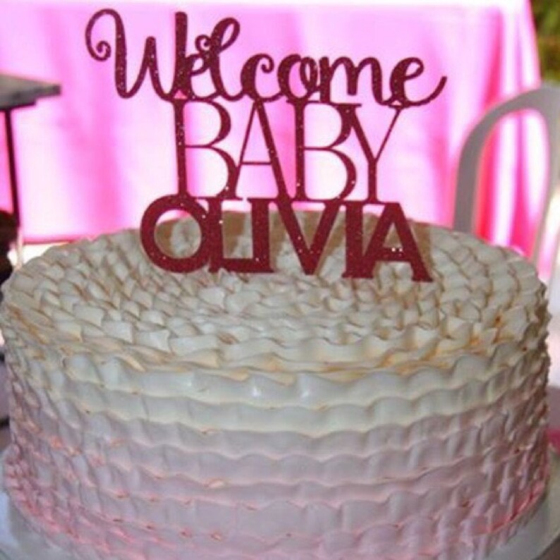 Baby Shower Cake Topper Baby Shower Baby Cake Etsy