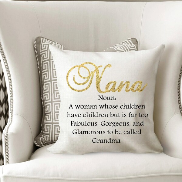 Grandma Gift - New Grandma Gift - Gifts for Grandma - Grandmother Gift -Gifts under 20 - Nana Gift - Personalized Pillow Cover