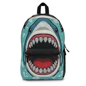 Hai Grafik Rucksack, lustige Schultasche, Kinderrucksack, einzigartige Reisetasche, perfekt für Sommerabenteuer