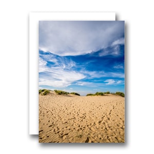 Wells Weiter The Sea Beach Sand Dünen Norfolk Küste Grußkarte