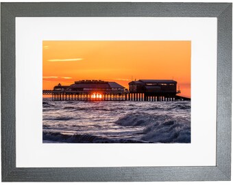 Cromer Pier Norfolk Coast Sunset Framed Photo