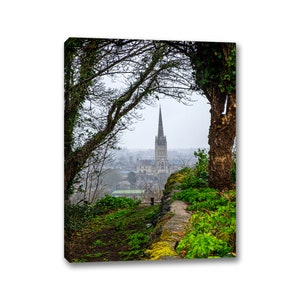 Norwich City Cathedral Wall Art, Norfolk Scenery Photography Canvas, Kett&#39;s Heights