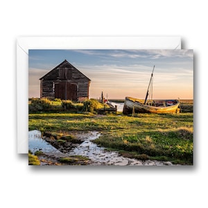 Thornham Sonnenaufgang Norfolk Küste Geburtstagskarte