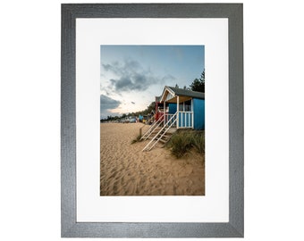 Wells Next The Sea Beach Huts Norfolk Coast Framed Photo