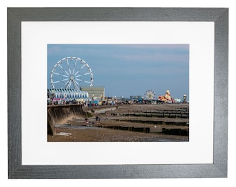 Hunstanton Beach Fairground Norfolk Coastal Framed Photo