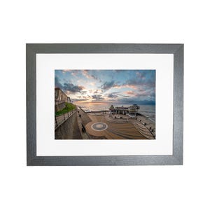 Cromer Pier Norfolk Coast zonsondergang ingelijste foto