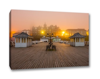 Cromer Pier Canvas, Norfolk Coast Landscape Photo