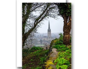 A5 Blank Birthday Greeting Card Norfolk Norwich City Landscape Scene