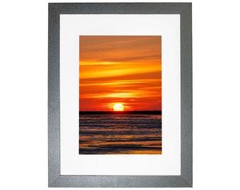 Wells Next The Sea Norfolk Coast Red Sunset Landscape Framed Photo