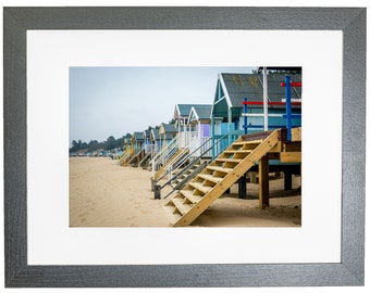 Wells Next The Sea Beach Huts Photo encadrée