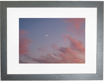 Norfolk Moon Sky Sunset Framed Photo