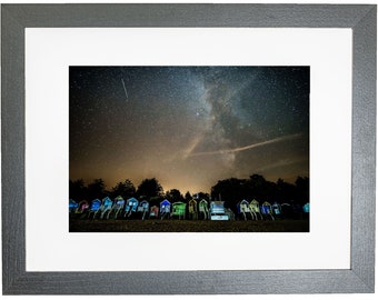 Wells Next The Sea Norfolk Coast Beach Huts Night Sky Framed Photo