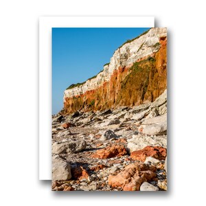 Hunstanton Beach Cliffs Küste von Norfolk Grußkarte