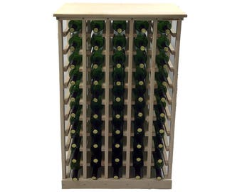50 Bottle Pine Wine Table Etsy
