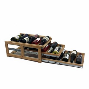 Oak Wine Bottle Drawer | Cabinet Insert, Small Space Storage