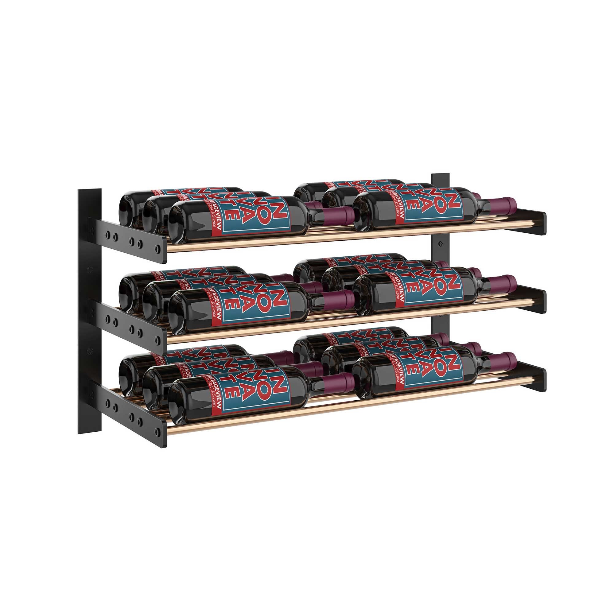 Modern Steel Wall Mount Wine Rack | Modular Bottle Display - Etsy